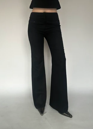 Pantalon classique costume straight droit flare evase long pince 2000 Y2K, brand: Vintage, condizioni: Ottime, taglia: S / IT 40 / EU 36, €25.00, €26.95 include la Protezione acquisti Pro