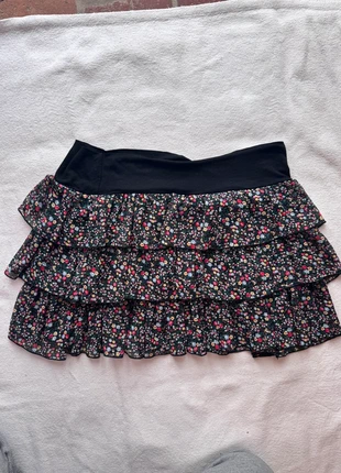 Mini jupe à volant fleurie vintage coquette femme, marque: y2k, état: Très bon état, taille: M / 38 / 10, 5,00 €, 5,95 € Protection acheteurs incluse