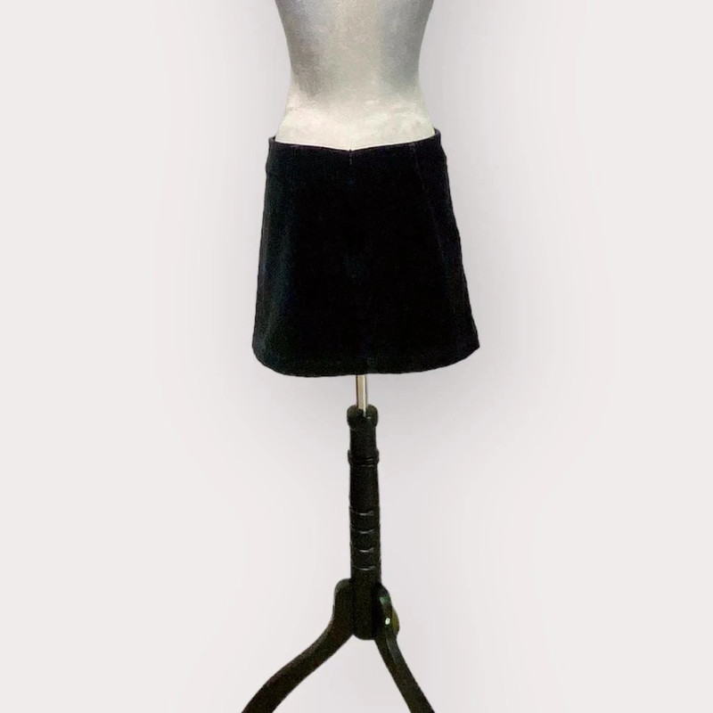 Old Navy Velvet Mini Skirt Black 3