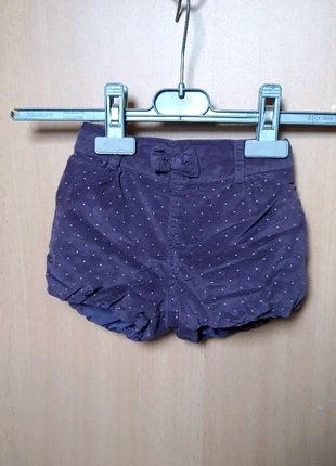 Shorts mauve à pois rose, marca: Mes Petits Cailloux, estado: Muito bom, tamanho: 12-18 meses / 80 cm, €1.00, €1.75 inclui Proteção do Comprador
