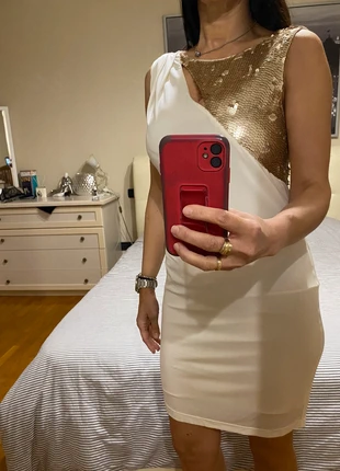 PINKO vestito di color panna, marque: Pinko, état: Neuf sans étiquette, taille: L / 40 / 12, 48,00 €, 51,10 € Protection acheteurs incluse