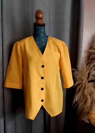 Magnifique veste vintage jaune 🏵 T38/40, marque: Nathalie Andersen, état: Très bon état, taille: M / 38 / 10, 5,00 €, 5,95 € Protection acheteurs incluse