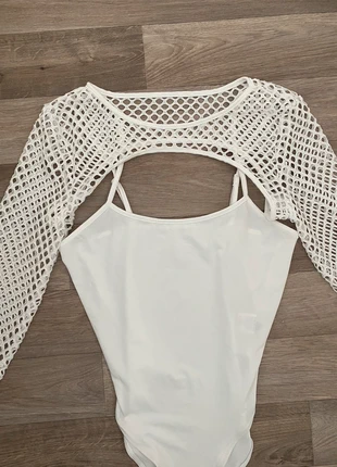 Body met mouwtjes, merk: Shein, staat: Nieuw zonder prijskaartje, maat: M / 38 / 10, € 4,99, € 5,94 inclusief Kopersbescherming