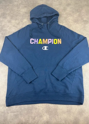 Sweat à Capuche Hoodie Champion Bleu Marine XL Femme, marca: Champion, estado: Muito bom, tamanho: XL / 42 / 14, €15.00, €16.45 inclui Proteção do Comprador Pro