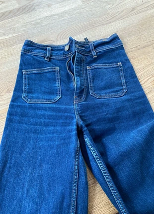 Wijde jeans, merk: the patchpockets marine straight, staat: Goed, maat: 11 jaar / 146 cm, € 8,00, € 9,10 inclusief Kopersbescherming