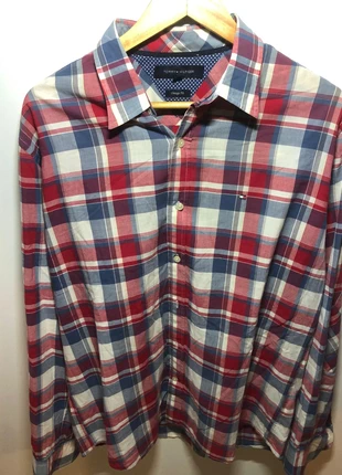 Tommy Hilfiger Men’s Plaid Shirt - Size L (Vintage Fit), marke: Tommy Hilfiger, zustand: Sehr gut, größe: L, 9,99 €, 11,19 € inklusive Vinted-Käuferschutz
