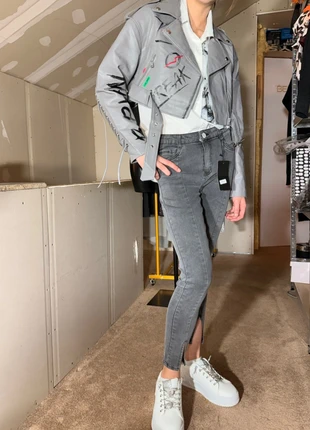 Jean Skinny, fente cheville, marque: M.Sara, état: Neuf avec étiquette, taille: Autre, 5,00 €, 5,95 € Protection acheteurs incluse