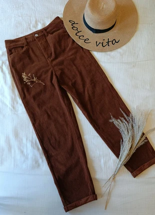 Pantalon Mom côtelé velour XS, marca: Shein, estado: Muito bom, tamanho: XS / 34 / 6, €12.00, €13.30 inclui Proteção do Comprador