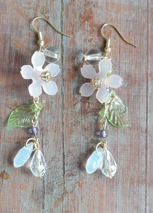 Boucles d'oreilles pendantes fleurs rose tres clair poudre, zustand: Neu, 5,00 €, 5,95 € inklusive Vinted-Käuferschutz