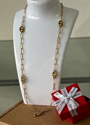 Sautoir en acier inoxydable 80cm emballé dans beau coffret, marque: Beau, état: Très bon état, 9,00 €, 10,15 € Protection acheteurs incluse