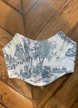 Corset toile de jouy fait main, marque: Fait Main, état: Très bon état, taille: S / 36 / 8, 20,00 €, 21,70 € Protection acheteurs incluse