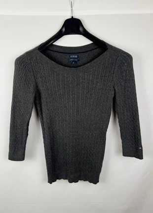 Pull Femme Gris Torsadé Manche 3/4 Tommy Hilfiger, brand: Tommy Hilfiger, condition: Very good, size: M / 38 / 10, €13.00, €14.35 includes Buyer Protection Pro