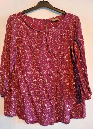 Blouse légère rouge/bordeaux, merk: Yessica, staat: Heel goed, maat: XXL / 44 / 16, € 4,00, € 4,90 inclusief Kopersbescherming