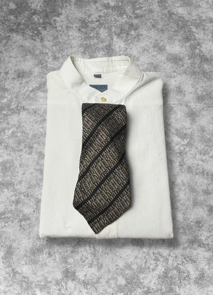 Cravate Balmain vintage 90s noir à motif doré 100% soie made in Italie, marca: Balmain, estado: Nuevo sin etiquetas, 17,90 €, 19,50 € Protección al comprador incluida