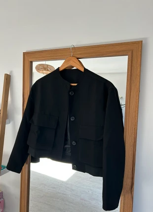 veste noire à poches - S, marca: sans marque, estado: Muito bom, tamanho: S / 36 / 8, €15.00, €16.45 inclui Proteção do Comprador