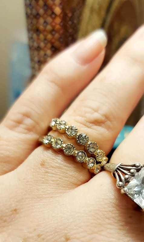 Two Gold CZ Rings 3