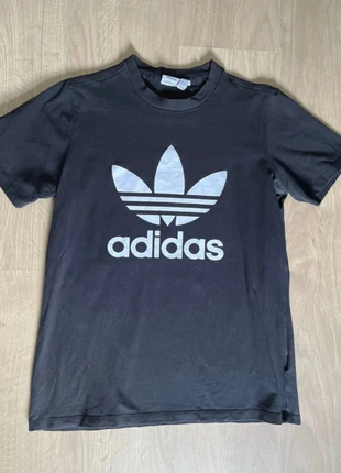 T-shirt Adidas Originals noir logo Trefoil – Taille 14 ans, style streetwear, brand: adidas, condition: Very good, size: 14 years / 164 cm, €2.00, €2.80 includes Buyer Protection