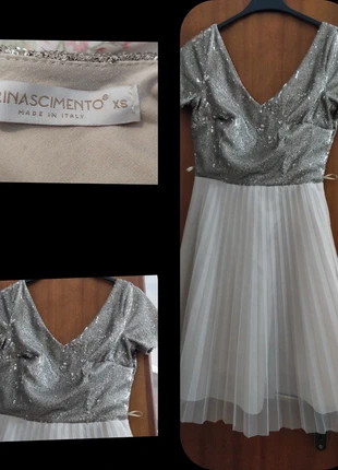 Abito Rinascimento con paillettes e gonna plissettata elegantissimo, marca: Rinascimento, estado: Muy bueno, tamaño: XS / 34 / 6, 12,00 €, 13,30 € Protección al comprador incluida