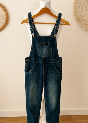 🔵 Salopette en jean vintage & stylée, brand: Camaïeu, condition: Very good, size: XS / 34 / 6, €10.00, €11.20 includes Buyer Protection