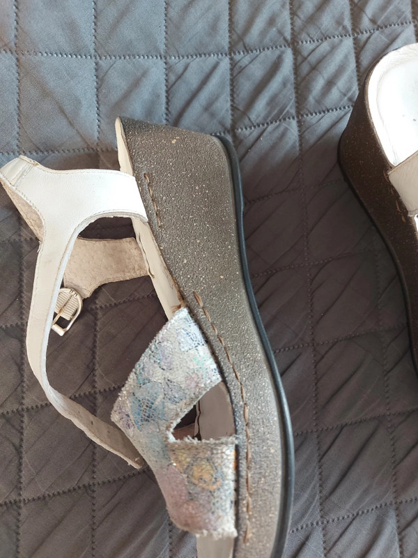 Sandales compensées top di fontana