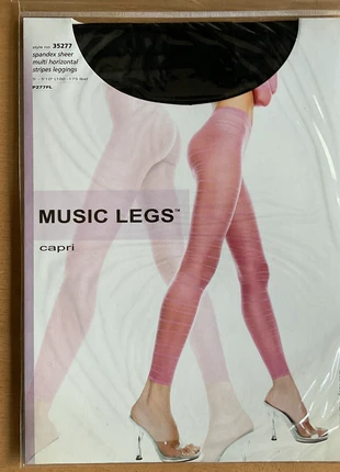 Collant noir rayures transparentes et opaque, marca: Music Legs, estado: Nuevo sin etiquetas, tamaño: Talla única, 3,00 €, 3,85 € Protección al comprador incluida