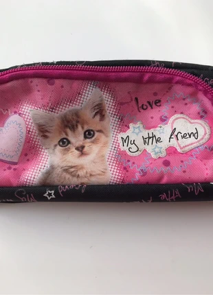 Trousse chat rose et noir, condition: Very good, €1.00, €1.75 includes Buyer Protection