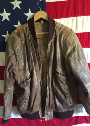 Luis Alvear Brown Suede Leather Bomber Jacket Color - Depop