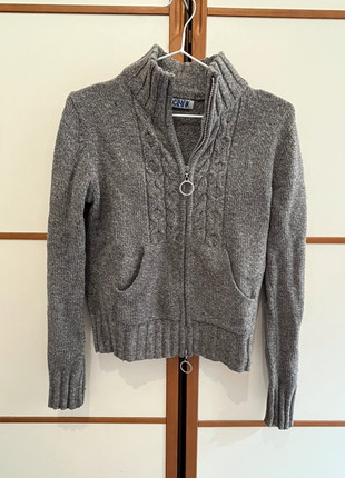 Maglione grigio con cerniera onyx - Strickpulli vintage, marque: ONYX, état: Bon état, taille: S / 36 / 8, 8,00 €, 9,10 € Protection acheteurs incluse