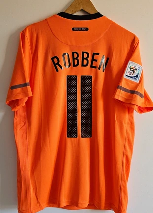 Maillot Pays-Bas – Coupe du Monde 2010
Arjen Robben n°11 – Taille L, marque: Holland, état: Neuf sans étiquette, taille: L, 40,00 €, 42,70 € Protection acheteurs incluse
