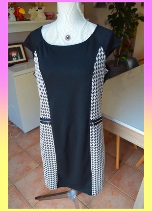 Robe d'hiver Ligne à Suivre taille 44 noir et blanc, marque: Ligne à Suivre, état: Bon état, taille: XXL / 44 / 16, 17,00 €, 18,55 € Protection acheteurs (Pro) incluse