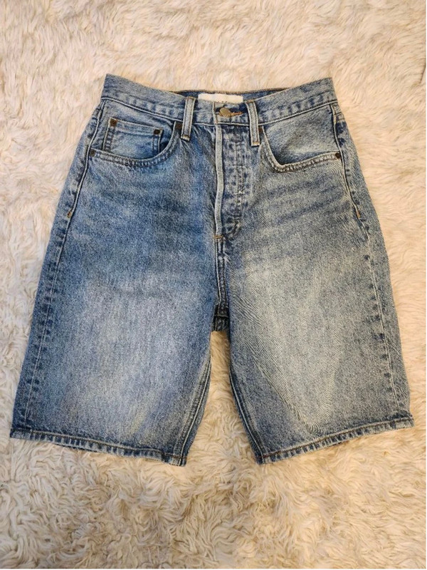 Denim Forum The Joni Loose Bermuda Jean Shorts Sz 25 1