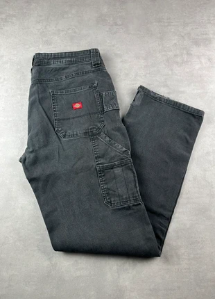 Pantalon dickies single knee worwkear baggy noir vintage - Taille XL(32x30), marca: Dickies, estado: Muito bom, tamanho: XL / 42 / 14, €20.00, €21.70 inclui Proteção do Comprador Pro