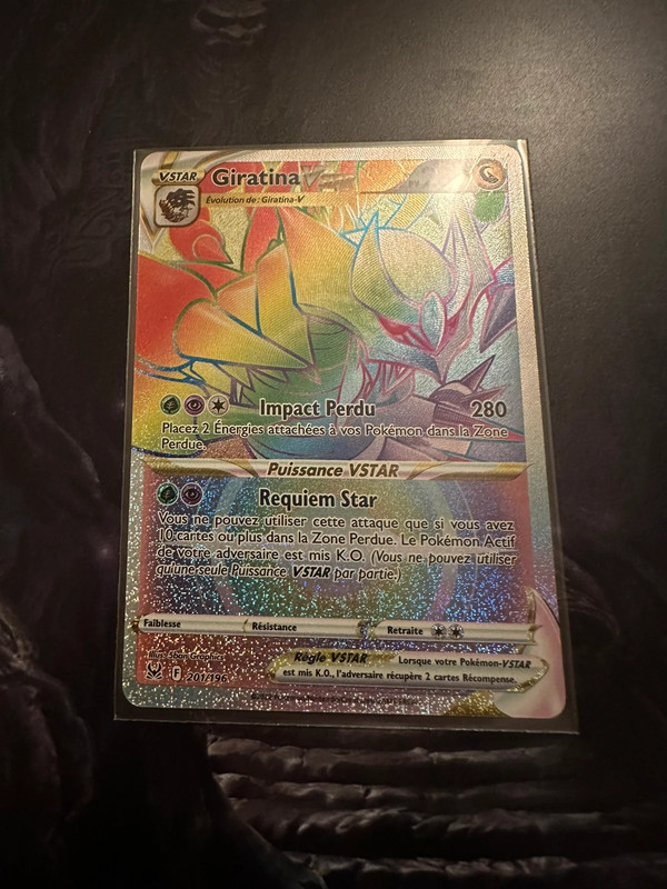 Carte Pokémon Giratina Vstar rainbow 1