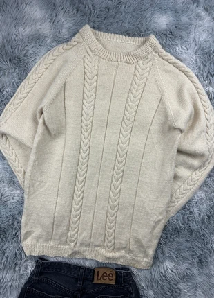 Pull Aran Wool torsadé Irlandais - 100% Laine - Fait Main - L - 9, brand: Aran Crafts, condition: Good, size: L / 40 / 12, €29.90, €32.10 includes Buyer Protection Pro