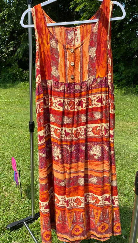 Summer ethnic midi dress 3