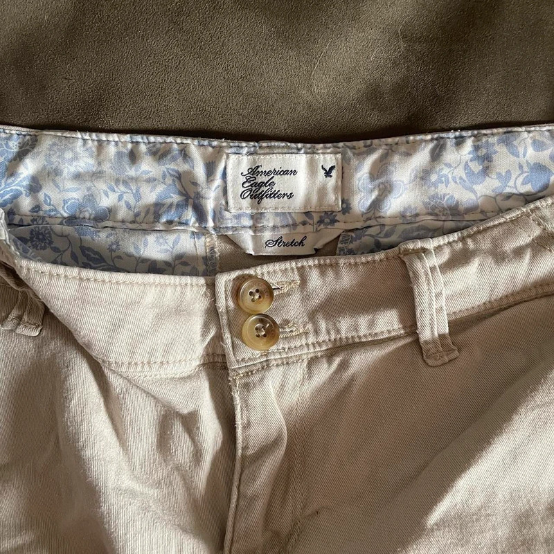 Vintage y2k American Eagle tan booty shorts 4