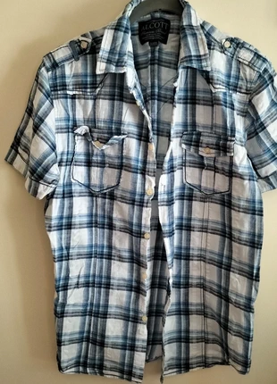 Camicia uomo casual a manica corta, merk: Alcott, staat: Heel goed, maat: XL, € 8,00, € 9,10 inclusief Kopersbescherming