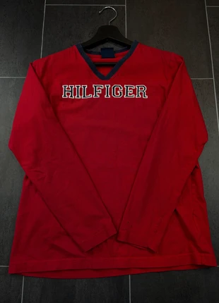 Tee shirt Manche Longue Tommy Hilfiger Rouge M (J841), marca: Tommy Hilfiger, estado: Muito bom, tamanho: M, €14.99, €16.44 inclui Proteção do Comprador Pro