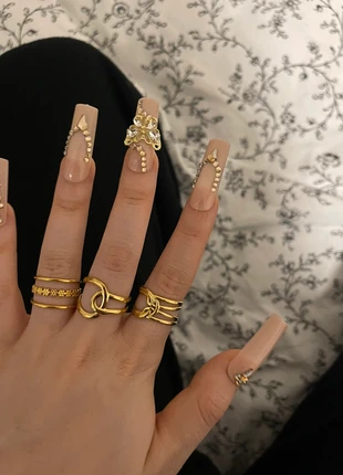 Lot de 3 Bagues dorées, estado: Muy bueno, tamaño: Ajustable, 18,00 €, 19,60 € Protección al comprador incluida