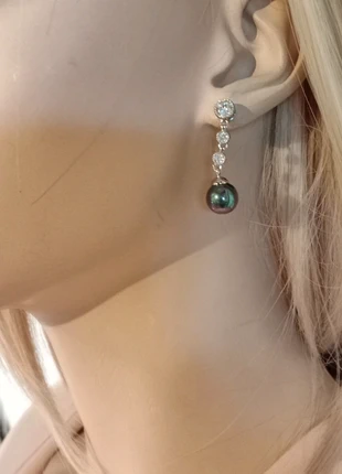 Boucles d'oreilles perles vertes, marke: Bijouterie, zustand: Sehr gut, 12,90 €, 14,25 € beinhaltet Vinted-Käuferschutz Pro