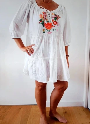 Robe de plage blanche style bohème neuve Indian Emporium Taille unique, brand: Indian Emporium, condition: New without tags, size: One size, €24.90, €26.85 includes Buyer Protection