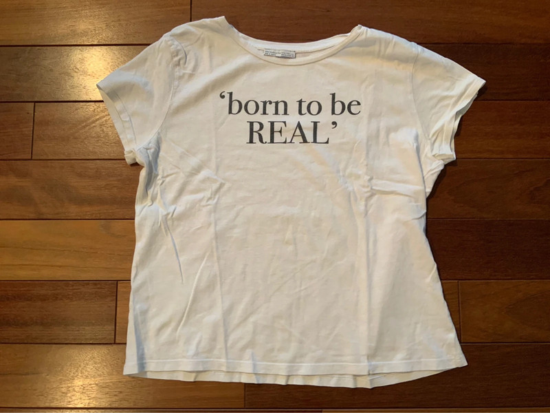 T-shirt Born to be REAL - Zara Trafaluc 1
