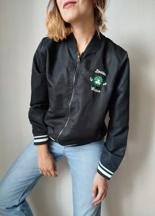 Veste bomber teddy noire Boston Celtics '47, brand: 47 Brand, condition: Very good, size: M / 38 / 10, €30.00, €32.20 includes Buyer Protection