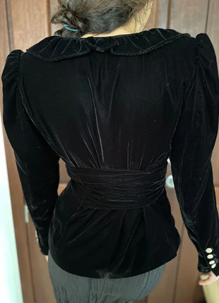 Black Velvet evening blazer/blouse with matching belt, marque: Zara, état: Très bon état, taille: L / 40 / 12, 39,00 €, 41,65 € Protection acheteurs incluse