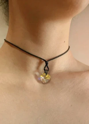 Collana Choker girocollo cuore brillante anni 90 2000 handmade, marke: Vintage, zustand: Sehr gut, 6,00 €, 7,00 € inklusive Vinted-Käuferschutz