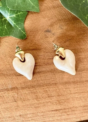 boucles d’oreilles hearts 🤍 vintage chic, brand: Vintage Chic, condition: Very good, €11.90, €13.20 includes Buyer Protection Pro