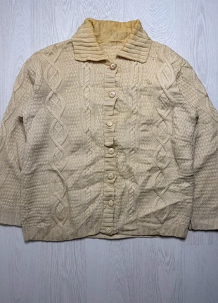 Vintage Fisherman Aran Wool Cardigan Size ( L), marca: Aran Crafts, estado: Bom, tamanho: L / 40 / 12, €23.00, €24.85 inclui Proteção do Comprador