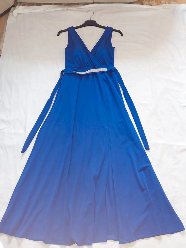 Vestido de gala azul, M 3