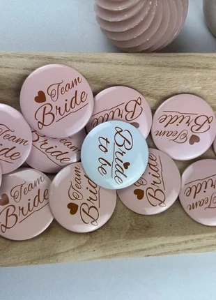 Lot de 12 badges EVJF – Bride to be & Team Bride, marca: Accessoire, estado: Muy bueno, 7,90 €, 9,00 € Protección al comprador incluida