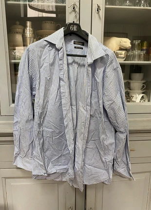 Chemise à carreaux blanc et bleu en coton pur, marque: Tailor & Son, état: Très bon état, taille: XL, 8,00 €, 9,10 € Protection acheteurs incluse